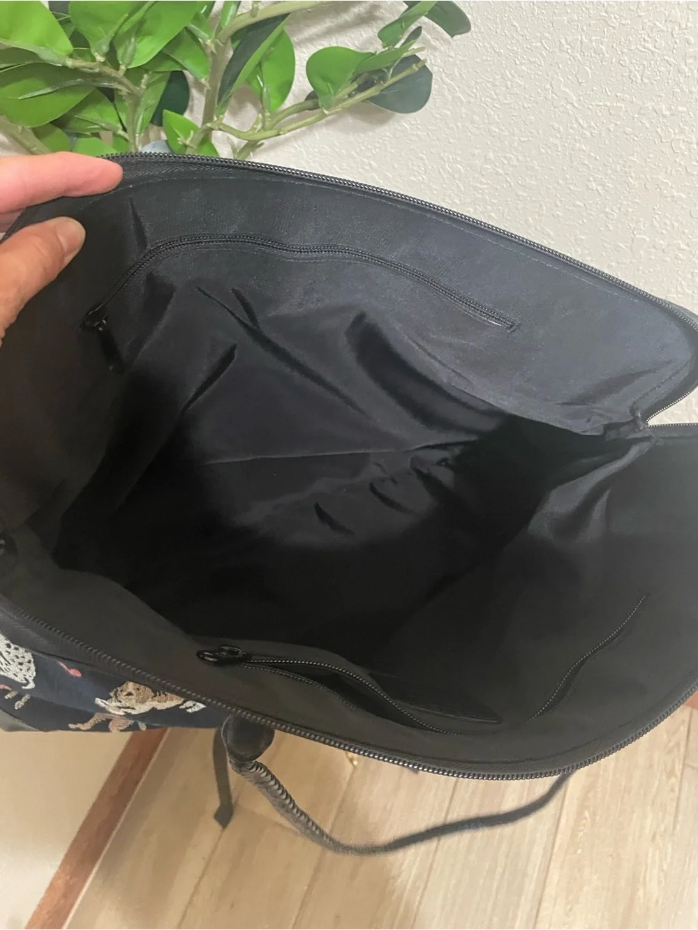 Brighton Dog print travel overnight bag
